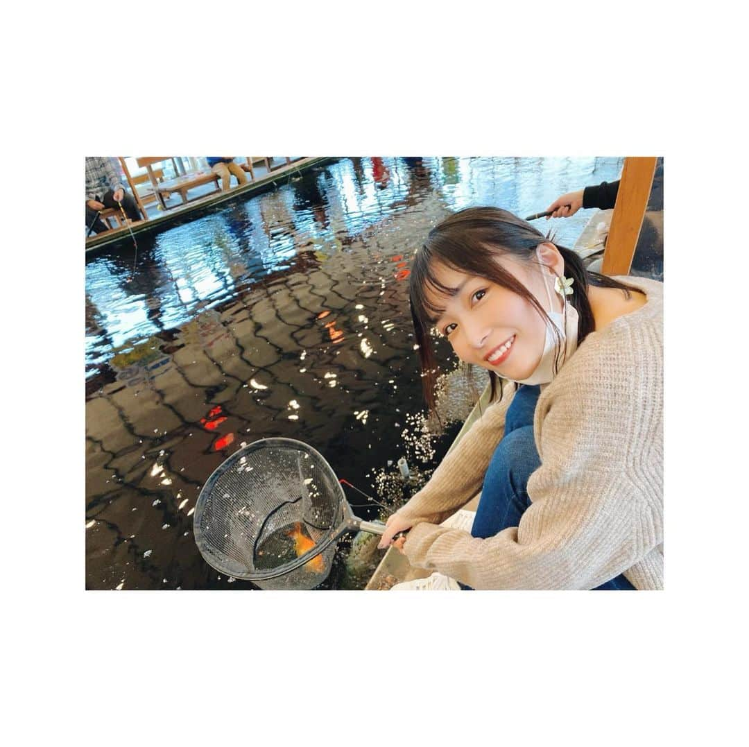 河合あすなさんのインスタグラム写真 - (河合あすなInstagram)「釣り堀行ってきた🐟💙  #釣り堀」12月14日 9時48分 - kawai__asuna