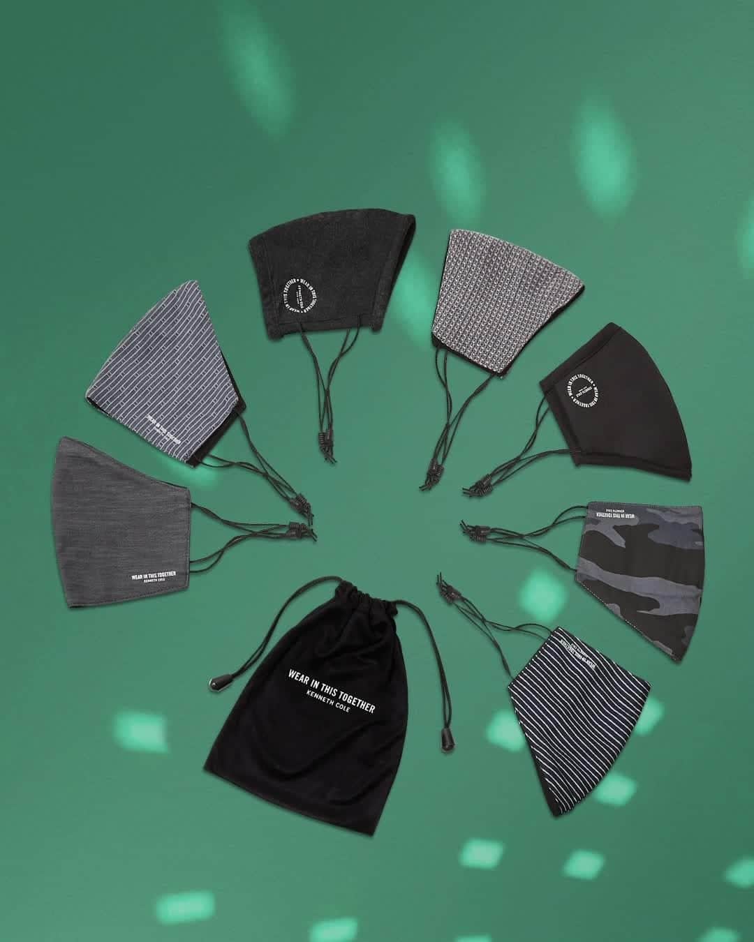 ケネスコールのインスタグラム：「Introducing our Holiday Multi-packs…7 different multilayered masks in both the men’s and the women’s packs. Who could mask for more? #StaySafe #ProtectEachOther #WearAFuckingMask #GiftIdeas  When you shop at KennethCole.com, we’ll donate to The New York Public Library in support of The Harry Belafonte Black Liberation Speaker Series. Info link in bio.」