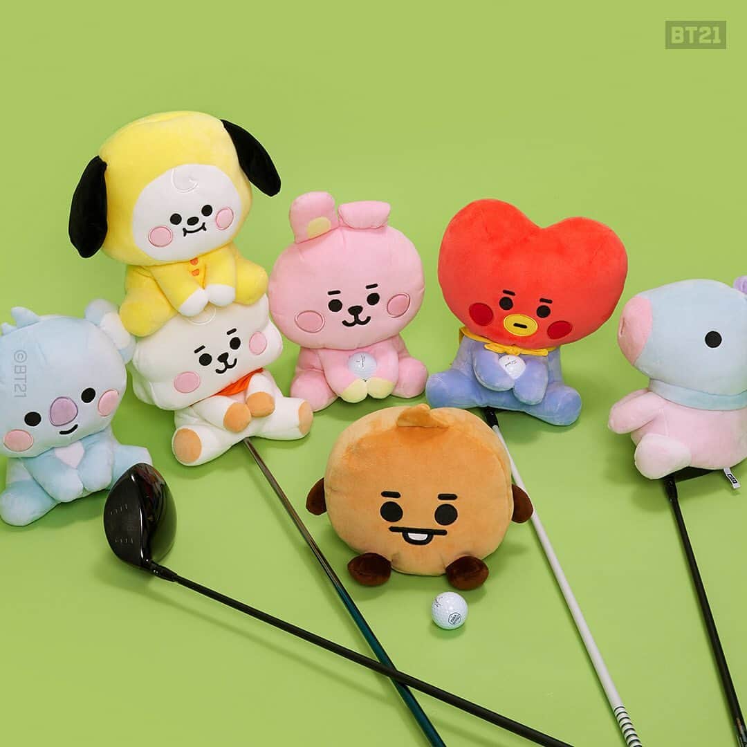 BT21 Stars of tomorrow, UNIVERSTAR!さんのインスタグラム写真 - (BT21 Stars of tomorrow, UNIVERSTAR!Instagram)「Things be looking green. ⛳️ BT21 Golf Driver Covers ⠀ For when you need support from some cute company on the field. 🏌️‍ ⠀ Shop now at LINE FRIENDS COLLECTION 👉 Link in bio ⠀ #BT21 #golf #drivercover #golfgoals」12月14日 11時05分 - bt21_official
