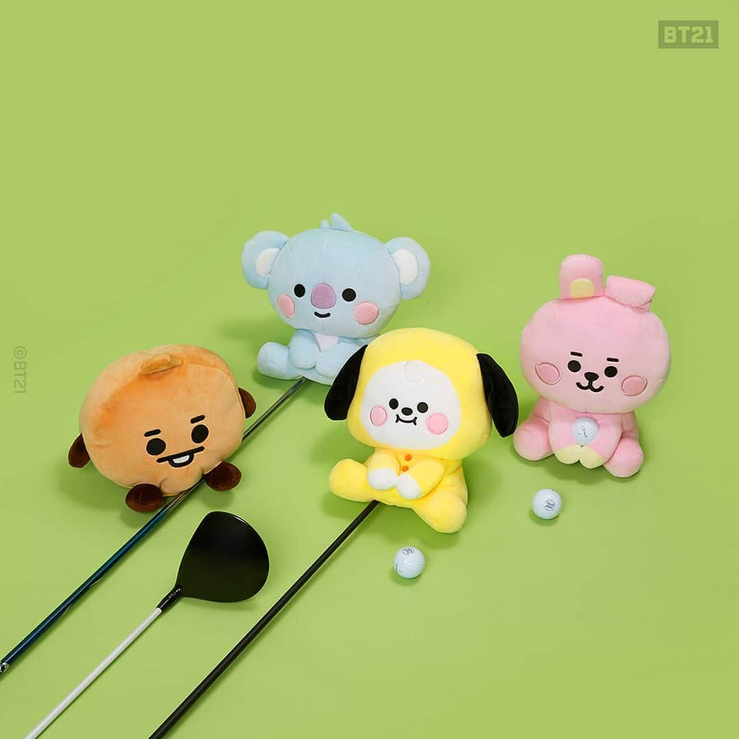 BT21 Stars of tomorrow, UNIVERSTAR!さんのインスタグラム写真 - (BT21 Stars of tomorrow, UNIVERSTAR!Instagram)「Things be looking green. ⛳️ BT21 Golf Driver Covers ⠀ For when you need support from some cute company on the field. 🏌️‍ ⠀ Shop now at LINE FRIENDS COLLECTION 👉 Link in bio ⠀ #BT21 #golf #drivercover #golfgoals」12月14日 11時05分 - bt21_official