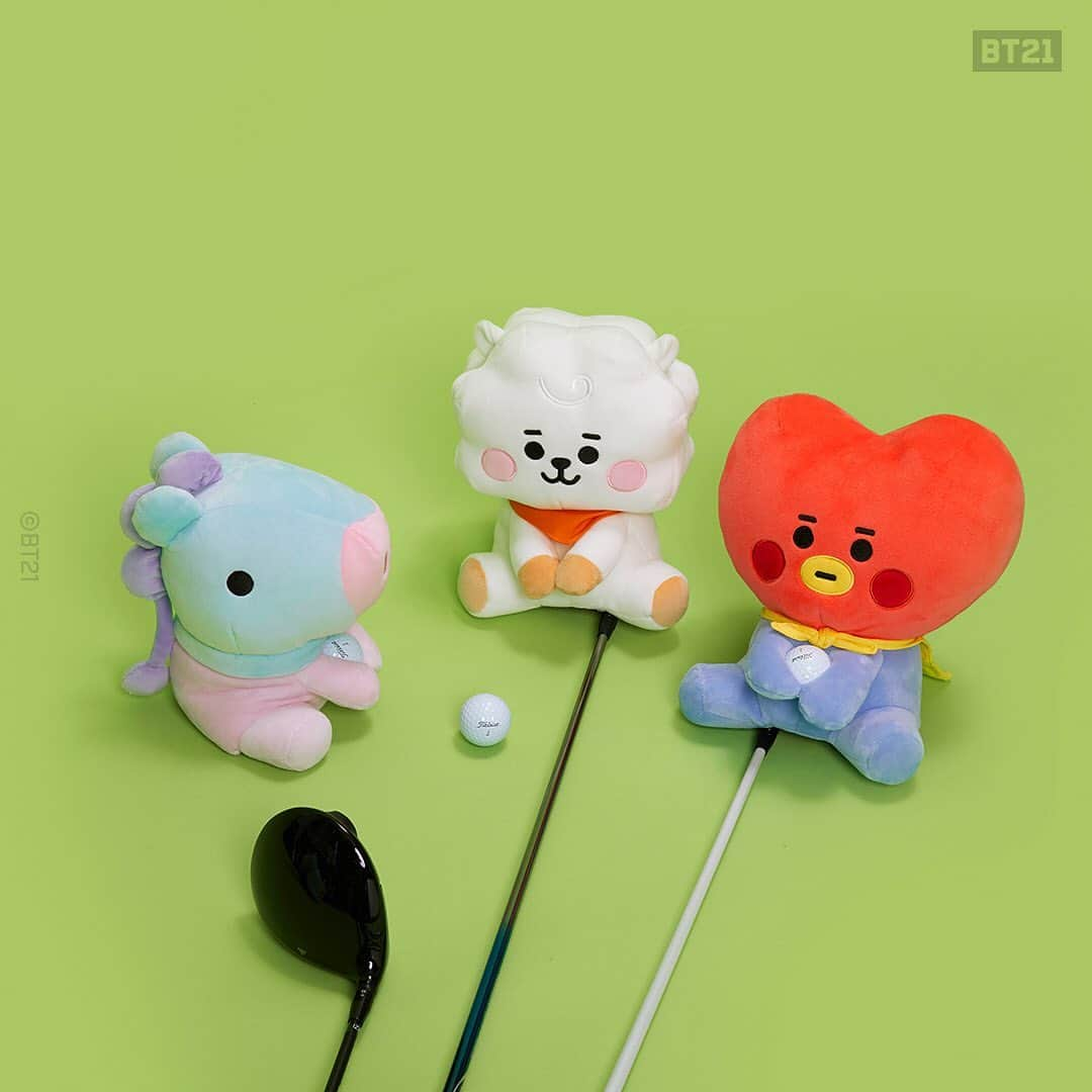 BT21 Stars of tomorrow, UNIVERSTAR!さんのインスタグラム写真 - (BT21 Stars of tomorrow, UNIVERSTAR!Instagram)「Things be looking green. ⛳️ BT21 Golf Driver Covers ⠀ For when you need support from some cute company on the field. 🏌️‍ ⠀ Shop now at LINE FRIENDS COLLECTION 👉 Link in bio ⠀ #BT21 #golf #drivercover #golfgoals」12月14日 11時05分 - bt21_official