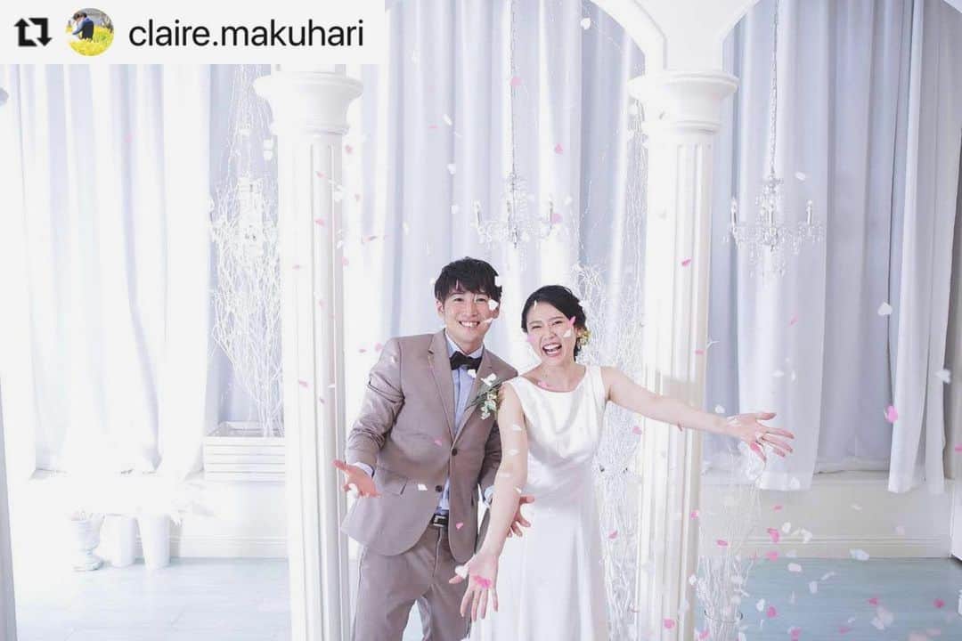 CLAIREのインスタグラム：「#Repost @claire.makuhari with @make_repost ・・・ 好評につき12月のご予約の受付を終了させていただきました🙇‍♀️  1月のご予約まだまだ承っております！ お気軽にお問い合わせくださいませ☺️  お問い合わせ・ご予約 ☎︎050-8882-2286  ※ご来店前にご予約をお願いしております #clairebridalstudio #clairemakuhari #クレール #クレール幕張新都心店 #ブライダルフォト #ブライダルフォトスタジオ #イオンモール幕張新都心 #ブライダル #結婚式前撮り #結婚式後撮り #ウェディングドレス #タキシード #白無垢 #色打掛 #プレ花嫁 #フォトジェニックブライド #和装前撮り #桜ロケ #日本中のプレ花嫁さんと繋がりたい #全国のプレ花嫁さんと繋がりたい #marryxoxo」