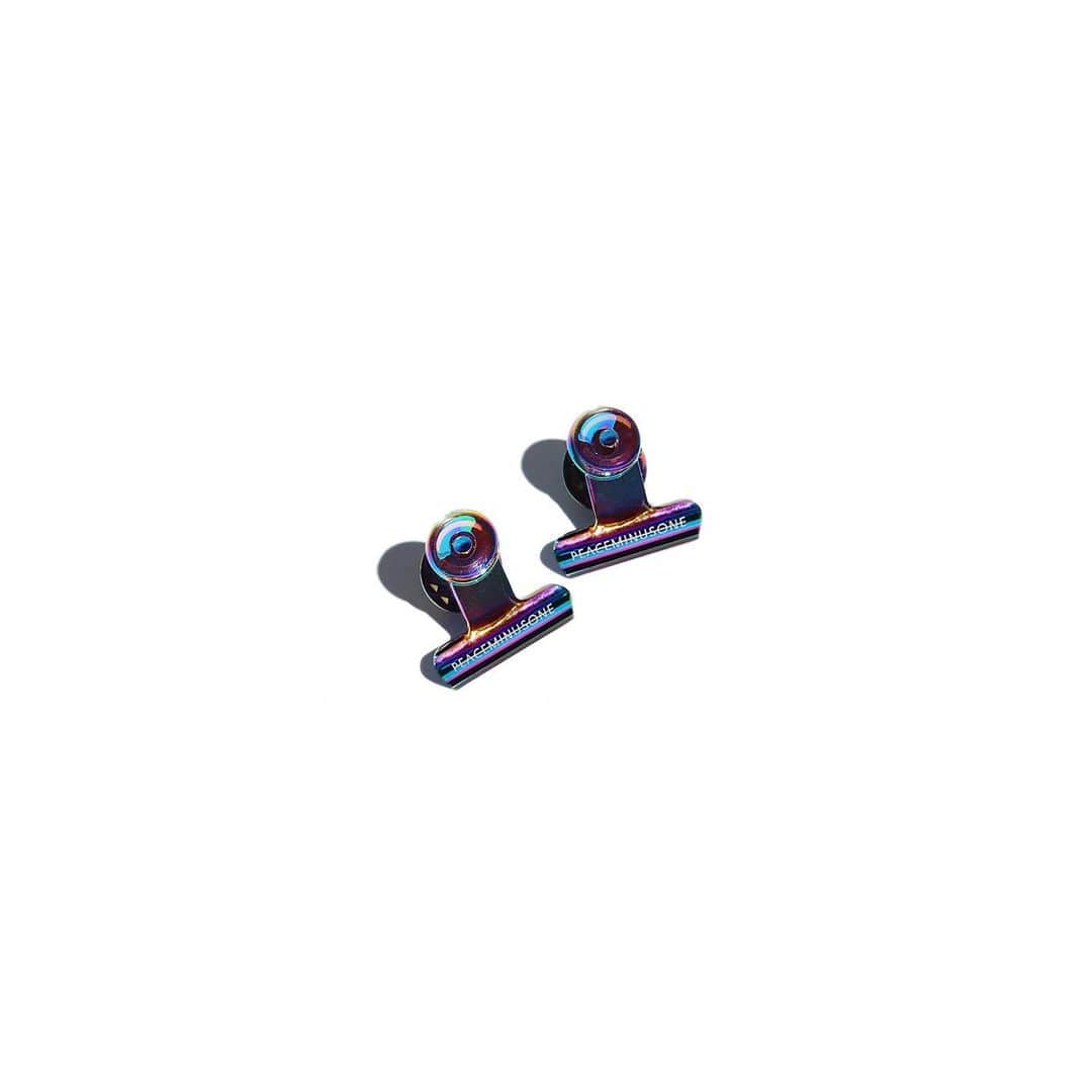 PEACEMINUSONEのインスタグラム：「PMO®➖BULLDOG CLIP PIN SET #1 MULTI」