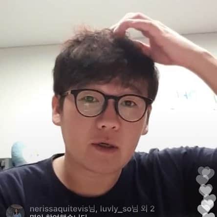 キム・ガンヒョンのインスタグラム：「첫 라방~~ 이거 재밌네요~ 종종 할께염 ^^ #라방 #늘집 #배우김강현」