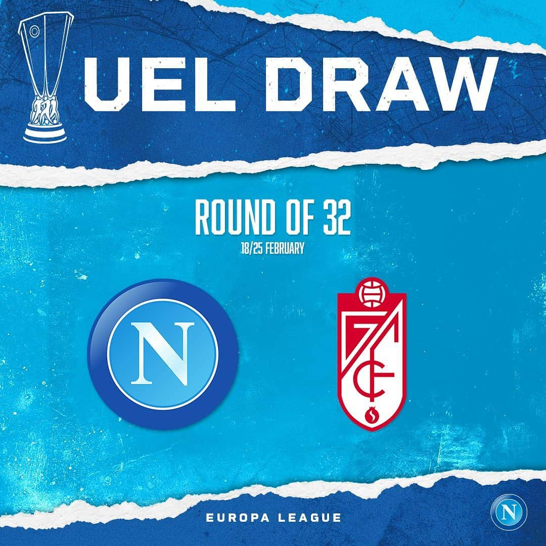 SSCナポリさんのインスタグラム写真 - (SSCナポリInstagram)「🗳 We will take on #Granada in the @europaleague Round of 32!   🏆 #UEL #UELdraw  💙 #ForzaNapoliSempre」12月14日 21時39分 - officialsscnapoli