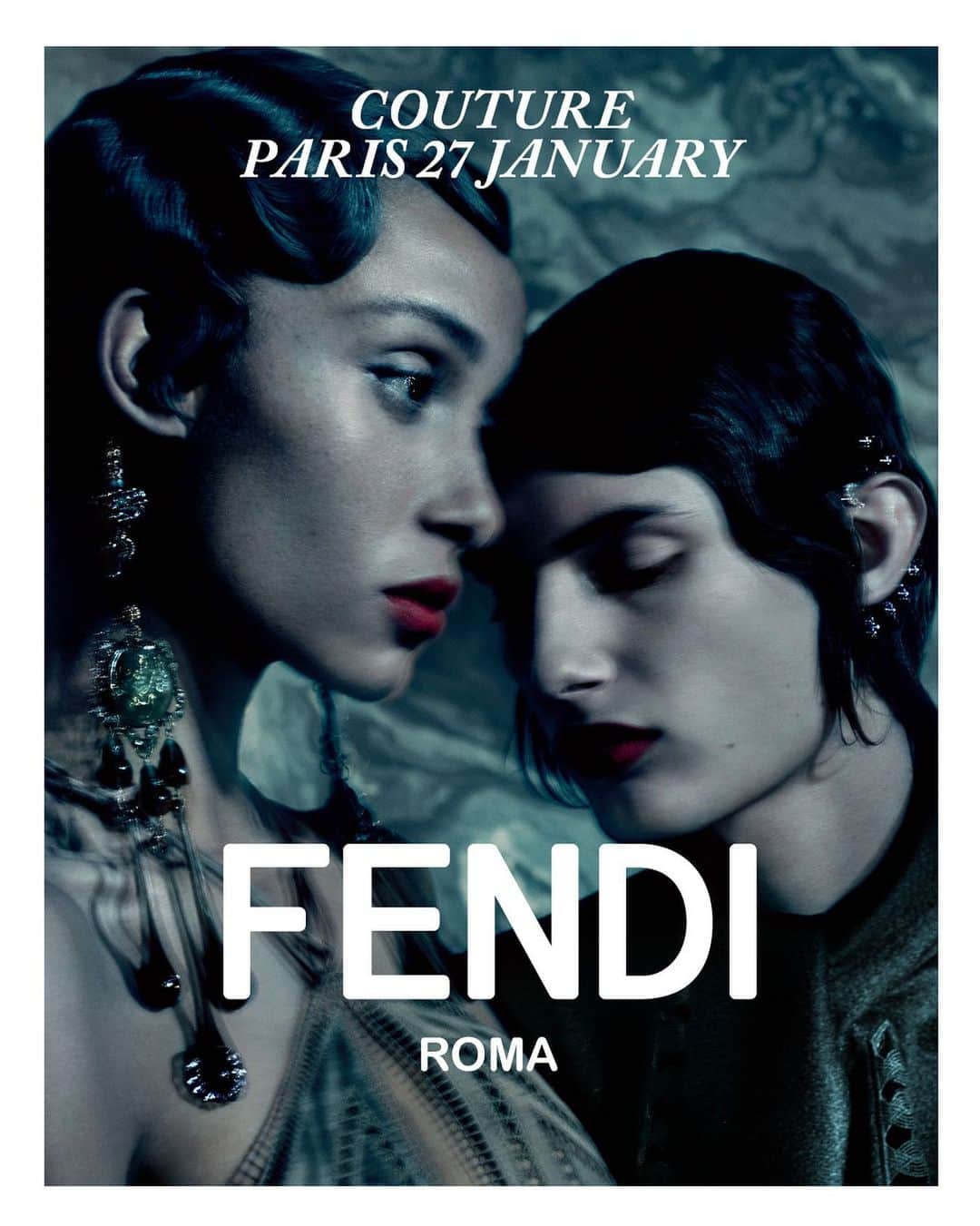 キム・ジョーンズのインスタグラム：「Very excited to announce our first ever @fendi #FendiCouture Collection for Spring/Summer 2021 on January 27th at Palais Brongniart during Paris Haute Couture Week. This will be Kim Jones debut Collection for the Roman Maison.  Artistic Director of Couture and Womenswear Collections: @MrKimJones  Artistic Director of Accessories and Menswear Collections: @SilviaVenturiniFendi Jewellery Creative Director: @delfinadelettrez  @misslucybeeden @alessiapellarini   Creative Director: @Ronnie.Cooke.Newhouse Stylist: @Alistermackie Photographer: @Roversi  Hair: @SamMcKnight1 Make up: @PeterPhilipsMakeup Set Design: Jean-Hugues de Chatillon Casting: @ShelleyDurkanCasting Models: @AdwoaAboah, @Thatcherroyce」