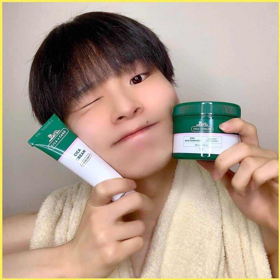 のインスタグラム：「CICAトナーパットは初めて使ったけど良きだった✨ CICAクリームは1年くらい前から毎日使ってる🥺  #vtcosmetic #スキンケア #스킨케어 #skincarecare  #pr」