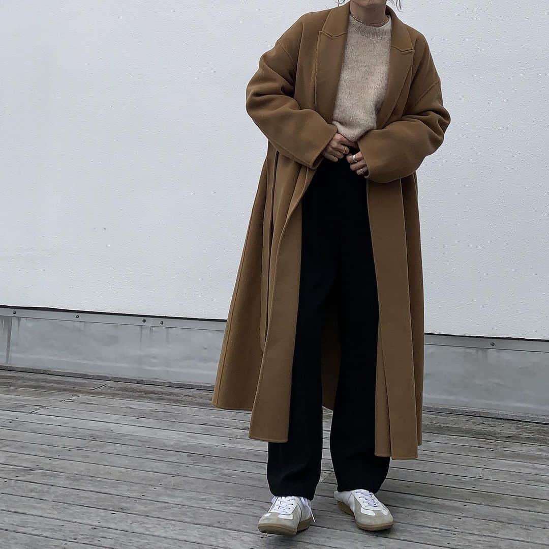 Mie Kawanoのインスタグラム：「お気に入りニットの着回し♡ knit @canaljean   #coordinate #code #canaljean #norc#ジャーマントレーナー #コーデ#コーディネート#instagood #instafashion」