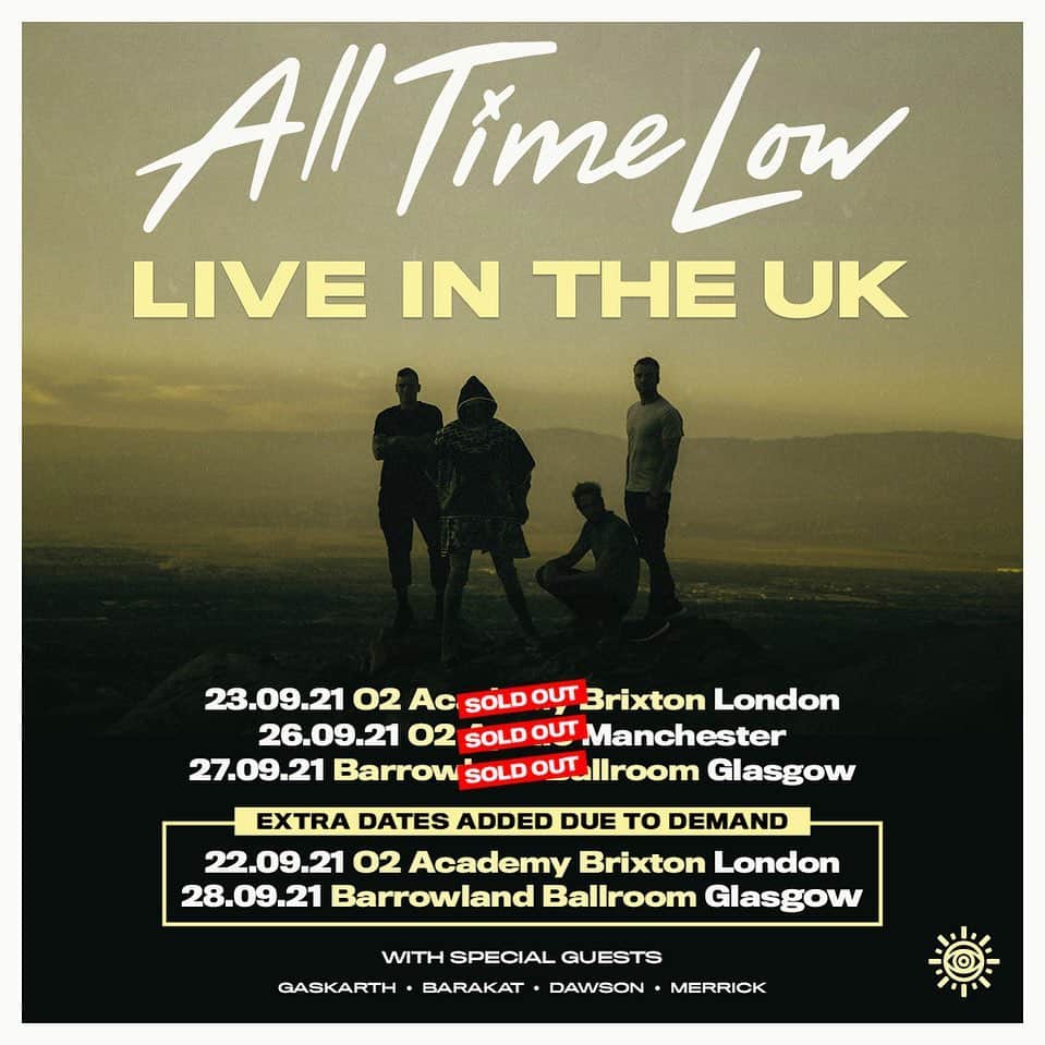 All Time Lowのインスタグラム：「Just added two new shows, tickets on sale now (link in profile)!」