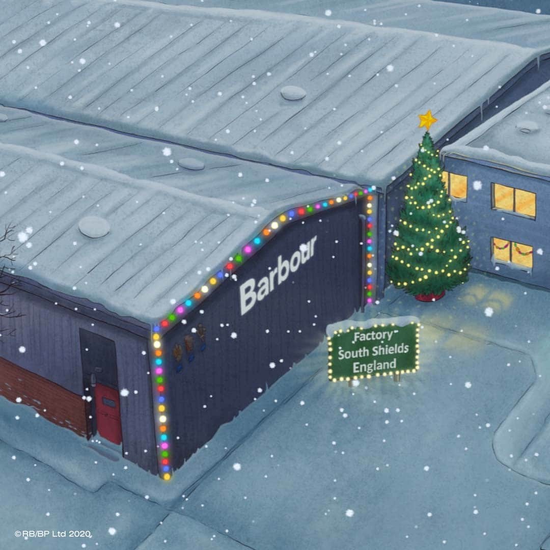Barbour Japanさんのインスタグラム写真 - (Barbour JapanInstagram)「今年もRaymond Briggsが描くアニメーションとして知られる「Father Christmas」とのコラボレーションムービーが #BarbourChristmas を演出します。  こちらはSouth ShieldsにあるBarbourのFactoryです。  #Christmas #FatherChristmas」12月14日 18時01分 - barbourjapan
