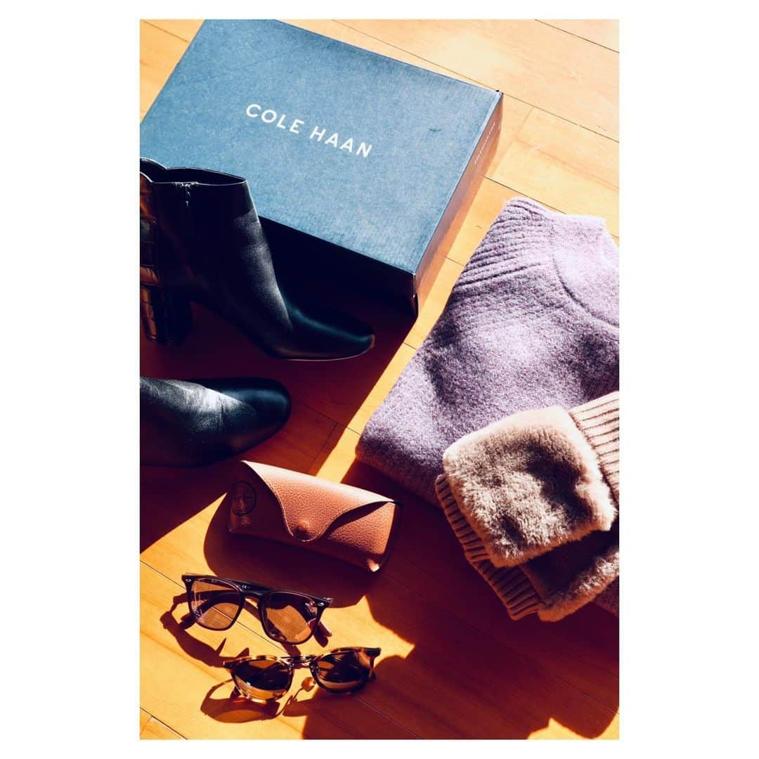 小林由佳のインスタグラム：「bit early Birth Day present🎁🕯  @colehaan  @oliverpeoples  @rayban @nikoand_official   2020.12」