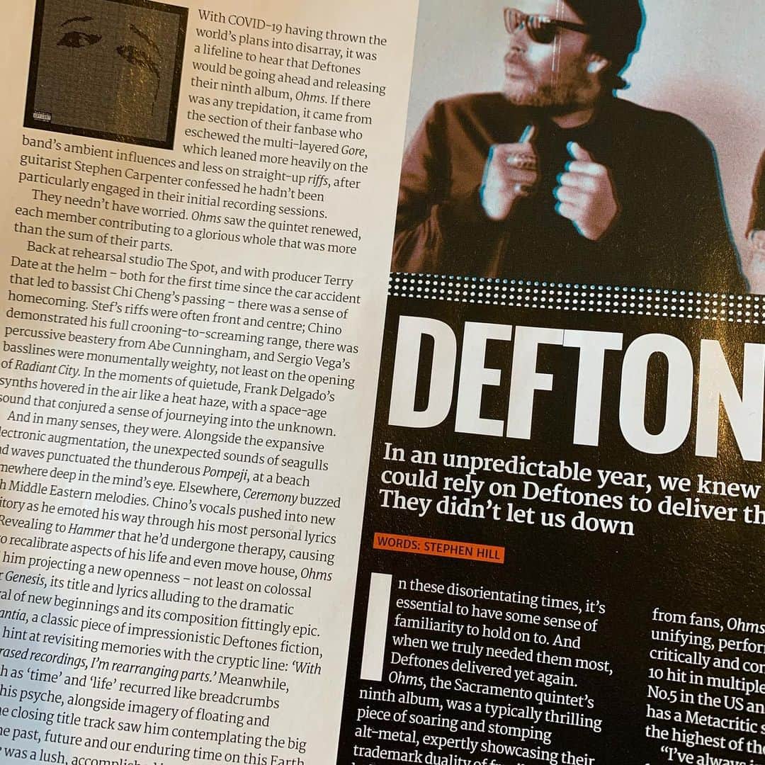 METAL HAMMERさんのインスタグラム写真 - (METAL HAMMERInstagram)「Our writers voted DEFTONES’ masterful Ohms as Metal Hammer’s album of the year! Read our top 50 albums of 2020 in the new issue, out now (buylink in bio). What’s your favourite album of 2020? #deftones #metalhammer #ohms #metal #rock」12月14日 20時22分 - metalhammeruk
