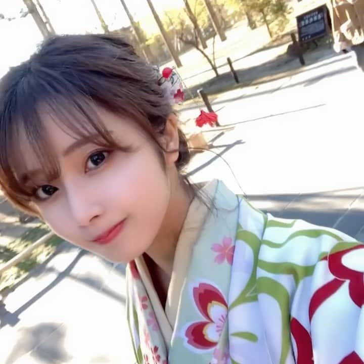 長坂有紗のインスタグラム：「きものすき👘💓」