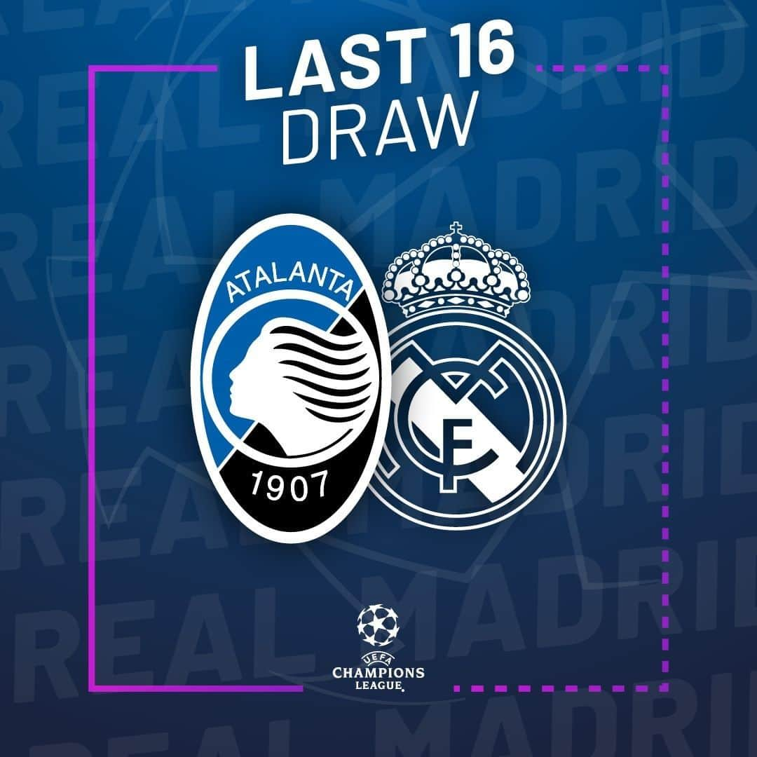 アタランタBCさんのインスタグラム写真 - (アタランタBCInstagram)「😱 Sarà il @realmadrid la nostra avversaria agli ottavi di finale di @championsleague! 🇪🇸 We’ll face #RealMadrid in the #UCL RO16! ⠀ #UCLDraw #GoAtalantaGo ⚫️🔵 #Atalanta #BergAMO #ForzaAtalanta」12月14日 20時23分 - atalantabc