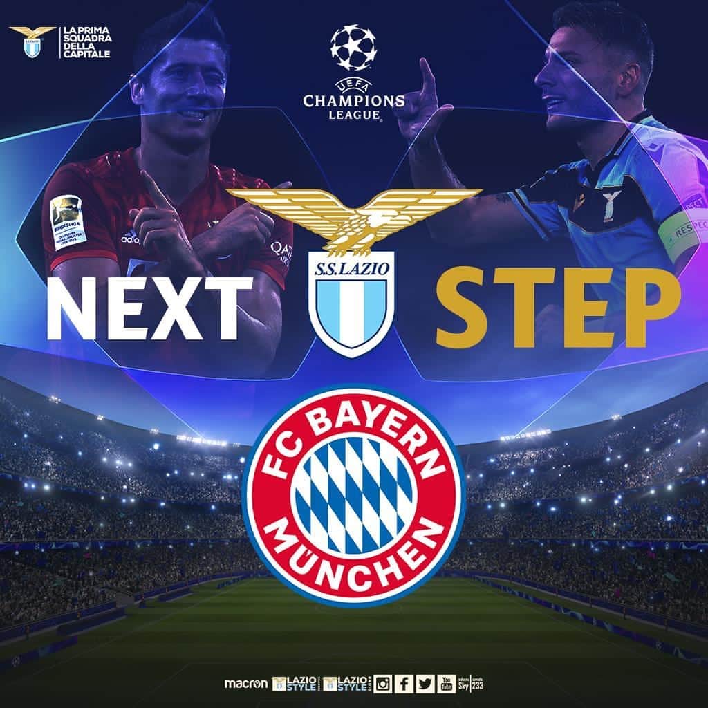 SSラツィオさんのインスタグラム写真 - (SSラツィオInstagram)「⭐️ In the #UCL Round of 16, we'll face @fcbayern!   #CMonEagles 🦅」12月14日 20時22分 - official_sslazio