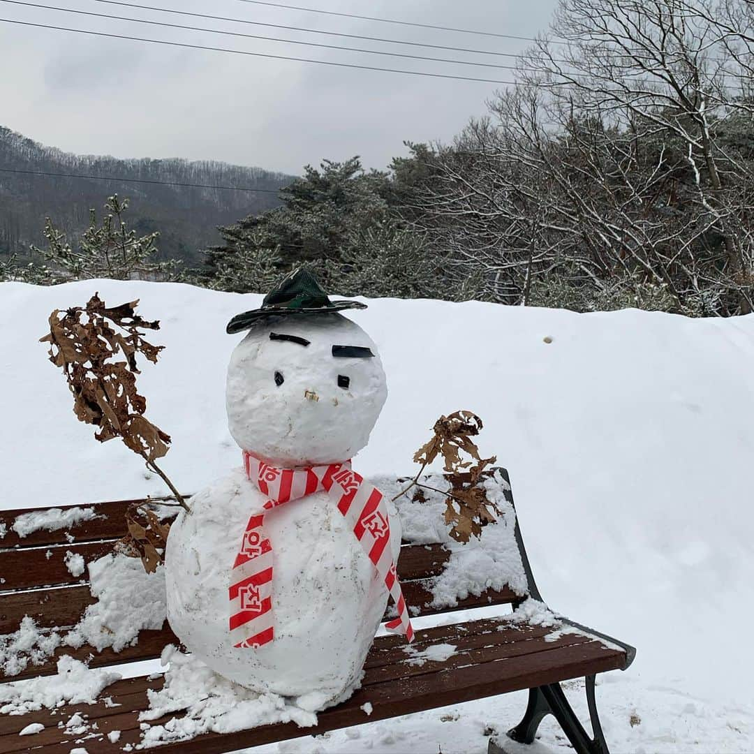 ソルビンのインスタグラム：「⛄️안전제일🧣」