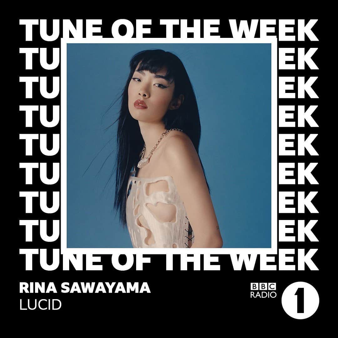 リナ・サワヤマのインスタグラム：「thank u @claraamfo for making LUCID Tune Of The Week on @bbcradio1 ! pixels if u hear it make sure u tag me in ur stories !!! #RINALUCID」