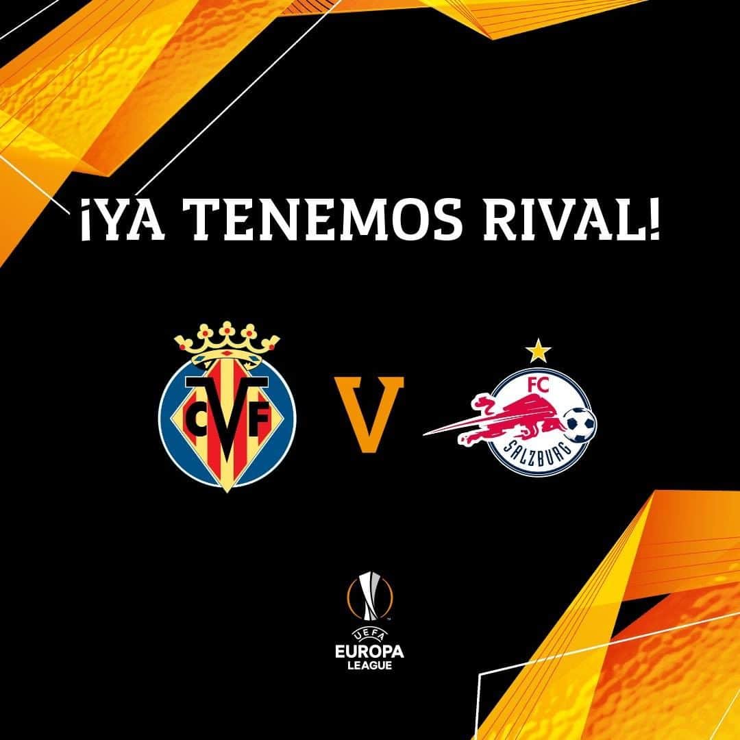 ビジャレアルCFのインスタグラム：「¡El Submarino se medirá al @fcredbullsalzburg 🇦🇹 en los dieciseisavos de final de la @europaleague 🏆! .  The Submarine will face @fcredbullsalzburg 🇦🇹in the @europaleague 🏆 Round of 32!  #Villarreal #futbol #football #soccer #europaleague #uel」