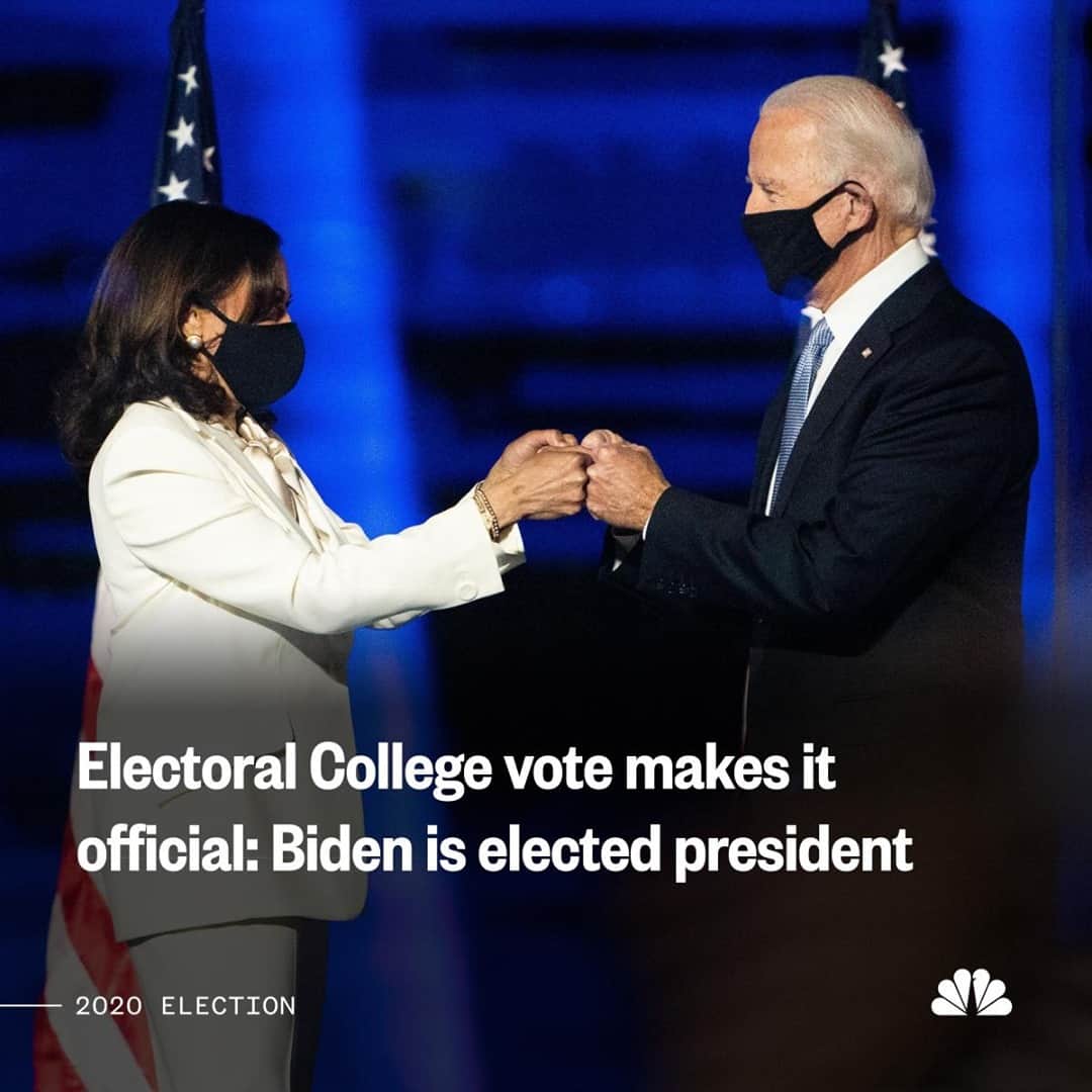 NBC Newsさんのインスタグラム写真 - (NBC NewsInstagram)「BREAKING: The Electoral College cast its votes for president on Monday, officially electing Joe Biden as the 46th president of the United States. More at the link in our bio.⁠ ⁠ 📷 Erin Schaff / The New York Times / Redux Pictures」12月15日 7時40分 - nbcnews