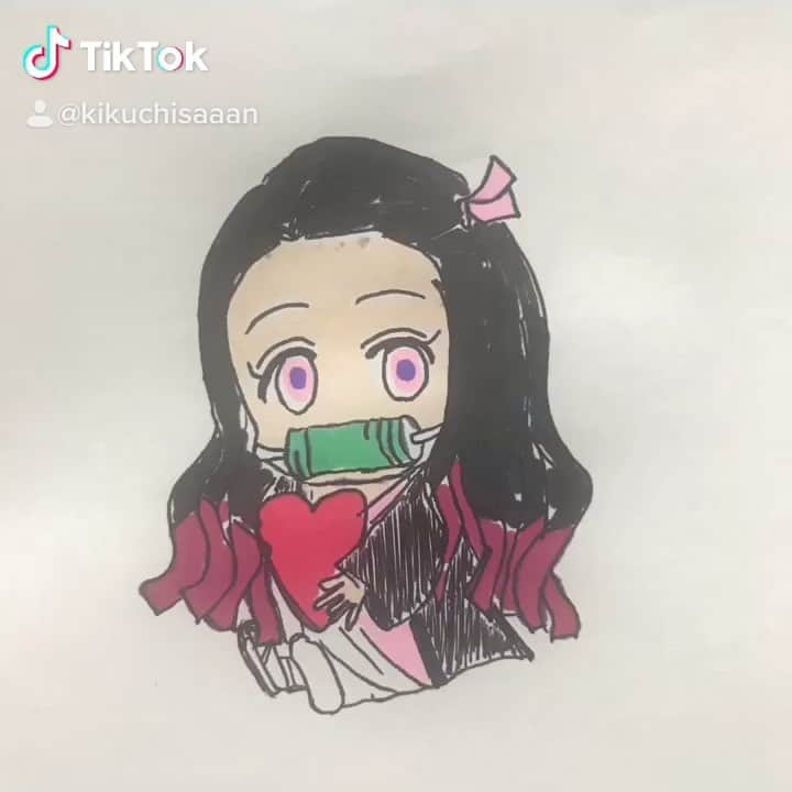 菊地浩輔のインスタグラム：「#おうち時間 #鬼滅の刃 #家族でお絵描き #興行収入1位おめでとう」