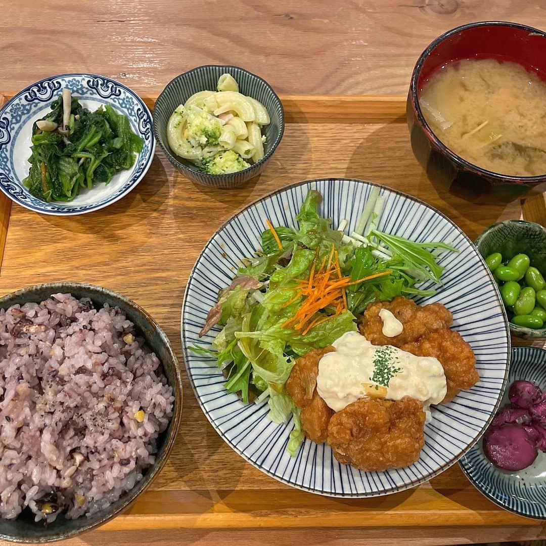 のインスタグラム：「カフェで食べた定食。バランス良き！ ご馳走様でした！  #cafe #cafestagram  #定食ランチ  #いつかの写真」