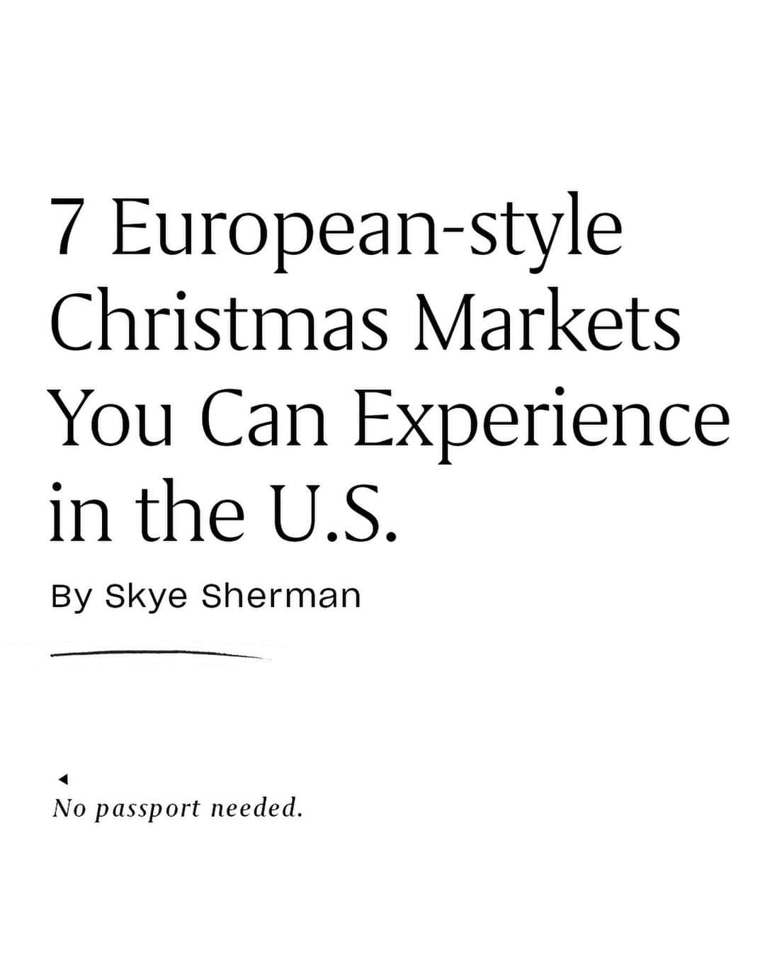 Travel + Leisureさんのインスタグラム写真 - (Travel + LeisureInstagram)「Did you know you can experience festive European-style Christmas markets without actually going overseas? There are plenty of markets in the U.S. that are welcoming visitors in person this year, but with COVID-19 health protocols in place to ensure safety. Get our list of the best Christmas markets in the country at the link in bio. #tlpicks courtesy of @wonguy974」12月15日 0時32分 - travelandleisure