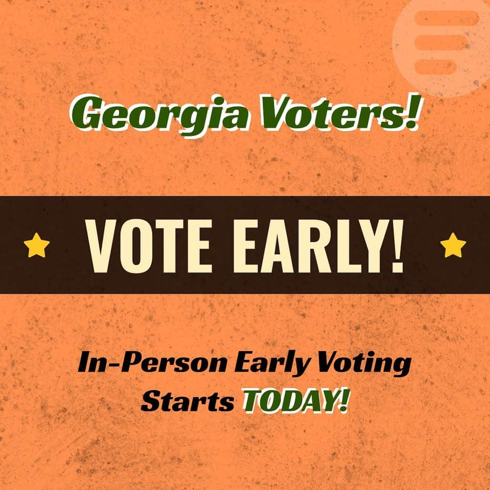 ビジー・フィリップスさんのインスタグラム写真 - (ビジー・フィリップスInstagram)「GEORGIANS - GO VOTE EARLY! Today is the FIRST day of early in-person voting and you have a chance to use your power and your voice at the polls! Grab your ID, find your polling location, mask up, and head out!  See my SWIPE UP link in STORIES for more! #voteearlyga #gavotes」12月15日 0時42分 - busyphilipps