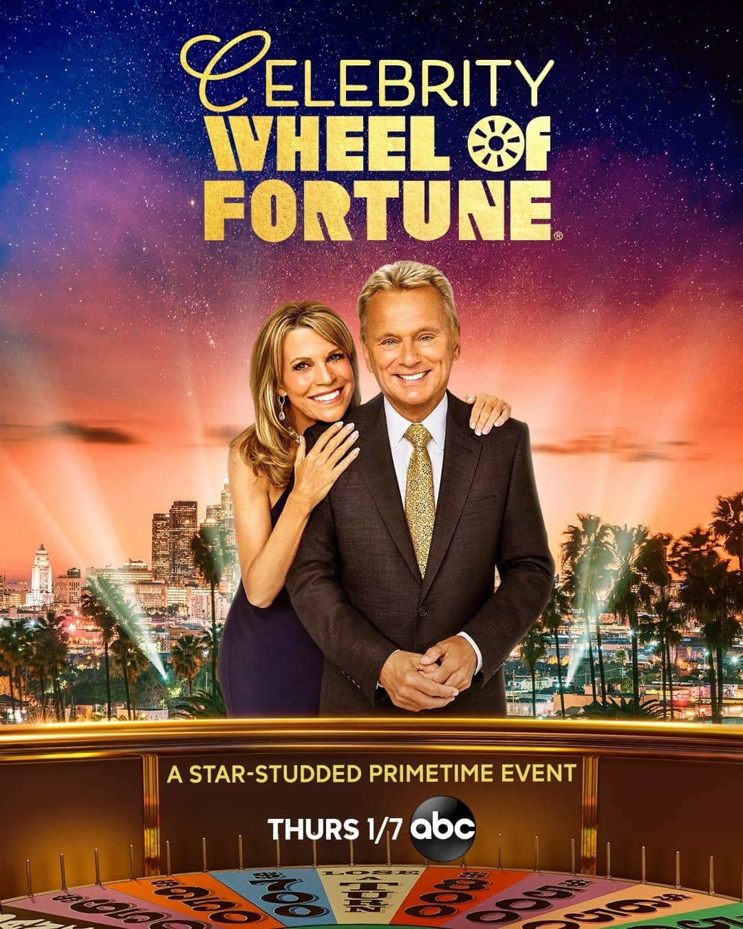 アメリカン・ブロードキャスティング・カンパニーのインスタグラム：「A star-studded primetime event 🌟 Get ready for #CelebrityWheelOfFortune Jan 7 on ABC! 💫」