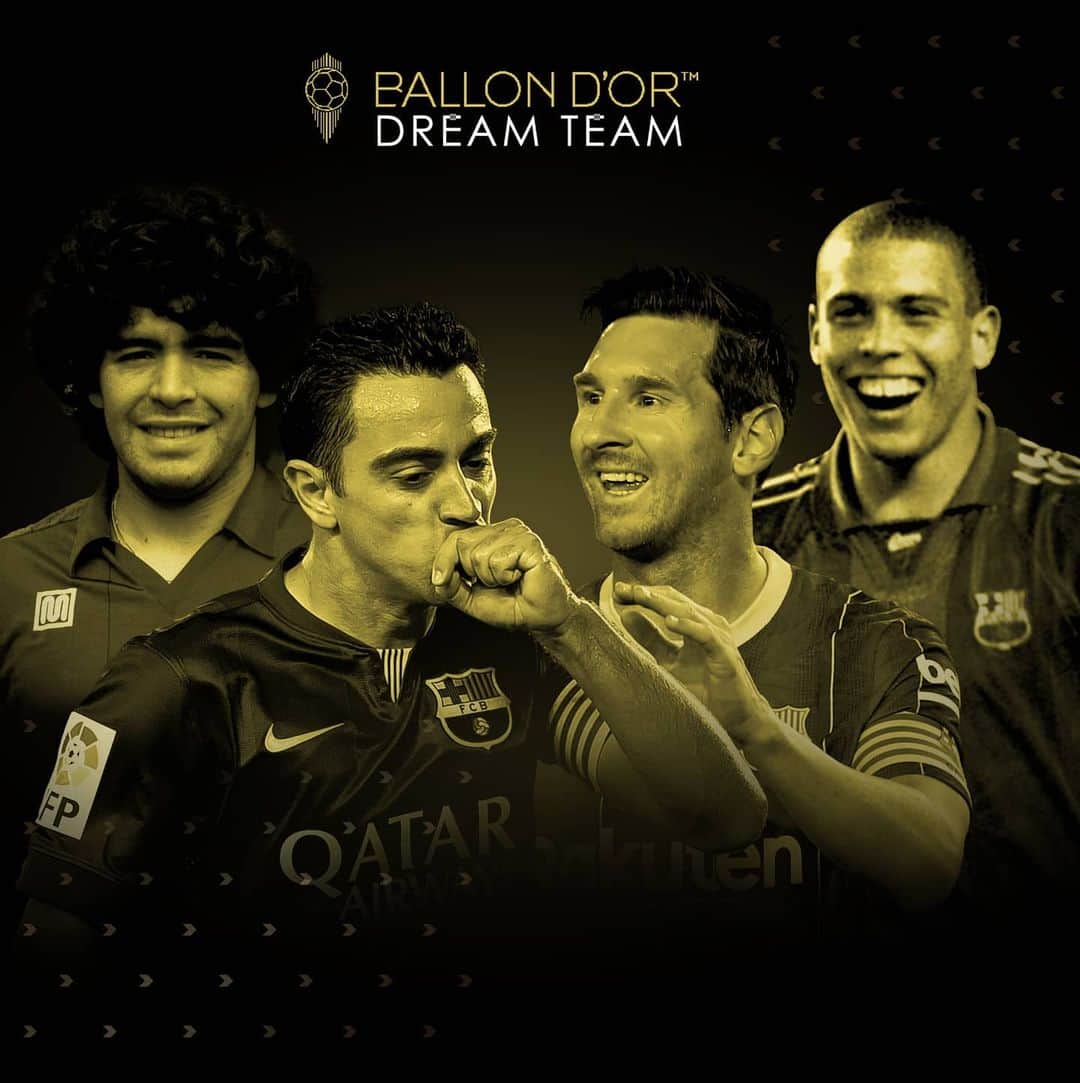FCバルセロナさんのインスタグラム写真 - (FCバルセロナInstagram)「4️⃣ 𝘣𝘭𝘢𝘶𝘨𝘳𝘢𝘯𝘦𝘴 are on the @francefootball Ballon d’Or Dream Team! ¡Repóker! Llegendes blaugranes 💙❤️」12月15日 5時09分 - fcbarcelona