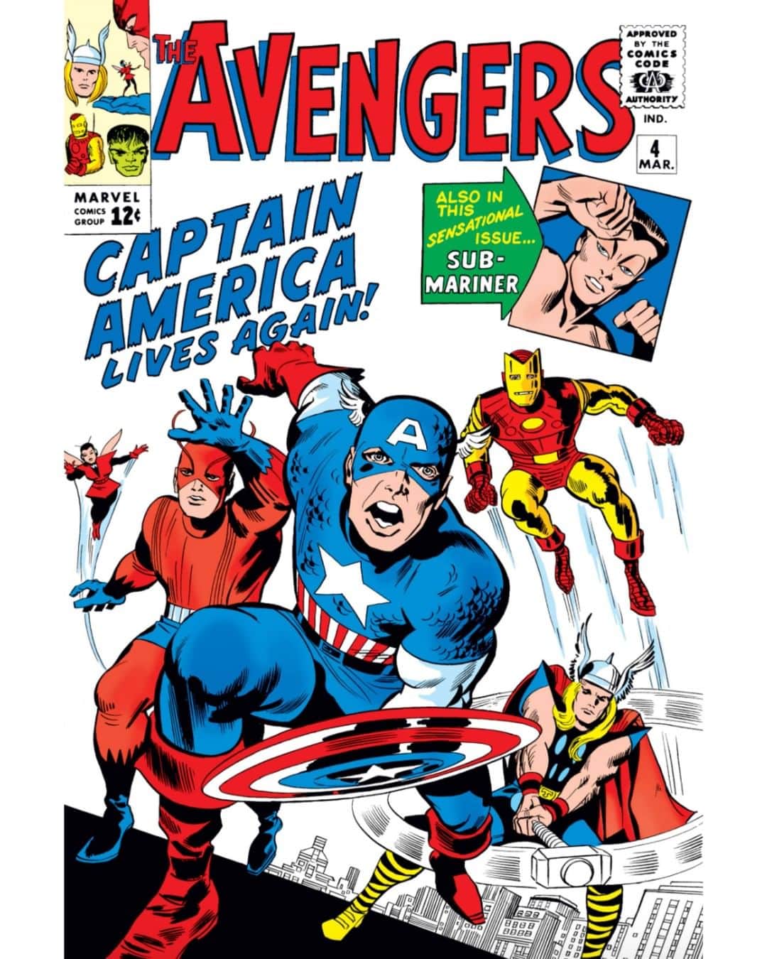 Marvel Entertainmentさんのインスタグラム写真 - (Marvel EntertainmentInstagram)「Celebrate 80 years of Captain America with a giant-sized tribute issue inspired by the Super-Soldier's first appearance in “Captain America Comics” #1 and his return in “Avengers” #4!」12月15日 5時32分 - marvel