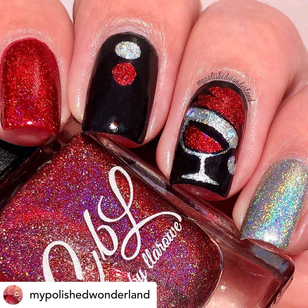 Nail Designsさんのインスタグラム写真 - (Nail DesignsInstagram)「Credit• @mypolishedwonderland」12月15日 5時36分 - nailartfeature