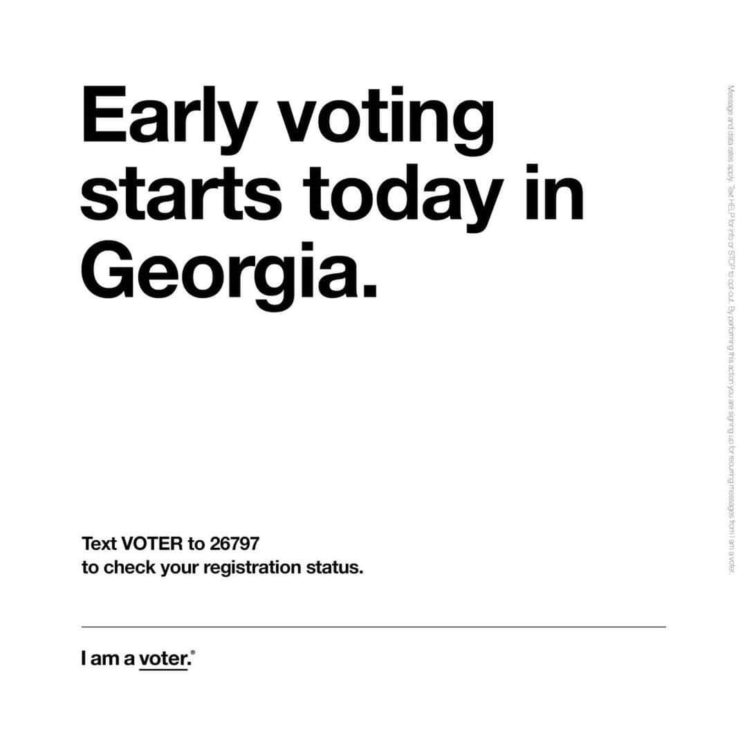 ソフィア・ブッシュさんのインスタグラム写真 - (ソフィア・ブッシュInstagram)「I’ve got Georgia on my mind! Early voting opens today for the U.S. Senate Runoff election. This election will impact the whole country; the results determine who controls the Senate under President-elect Biden. And if years of McConnell’s obstruction are any indicator, or Loeffler and Purdue’s profiteering off of COVID because of confidential Senate briefings while they lied to their constituents and Georgians suffered?? Yeah. #Georgia deserved better, and so does the country! So help us spread the word about early voting by tagging a Georgia voter below! And if you are voting in this one, text VOTER to 26797 to find your early voting options. #iamavoter」12月15日 5時38分 - sophiabush