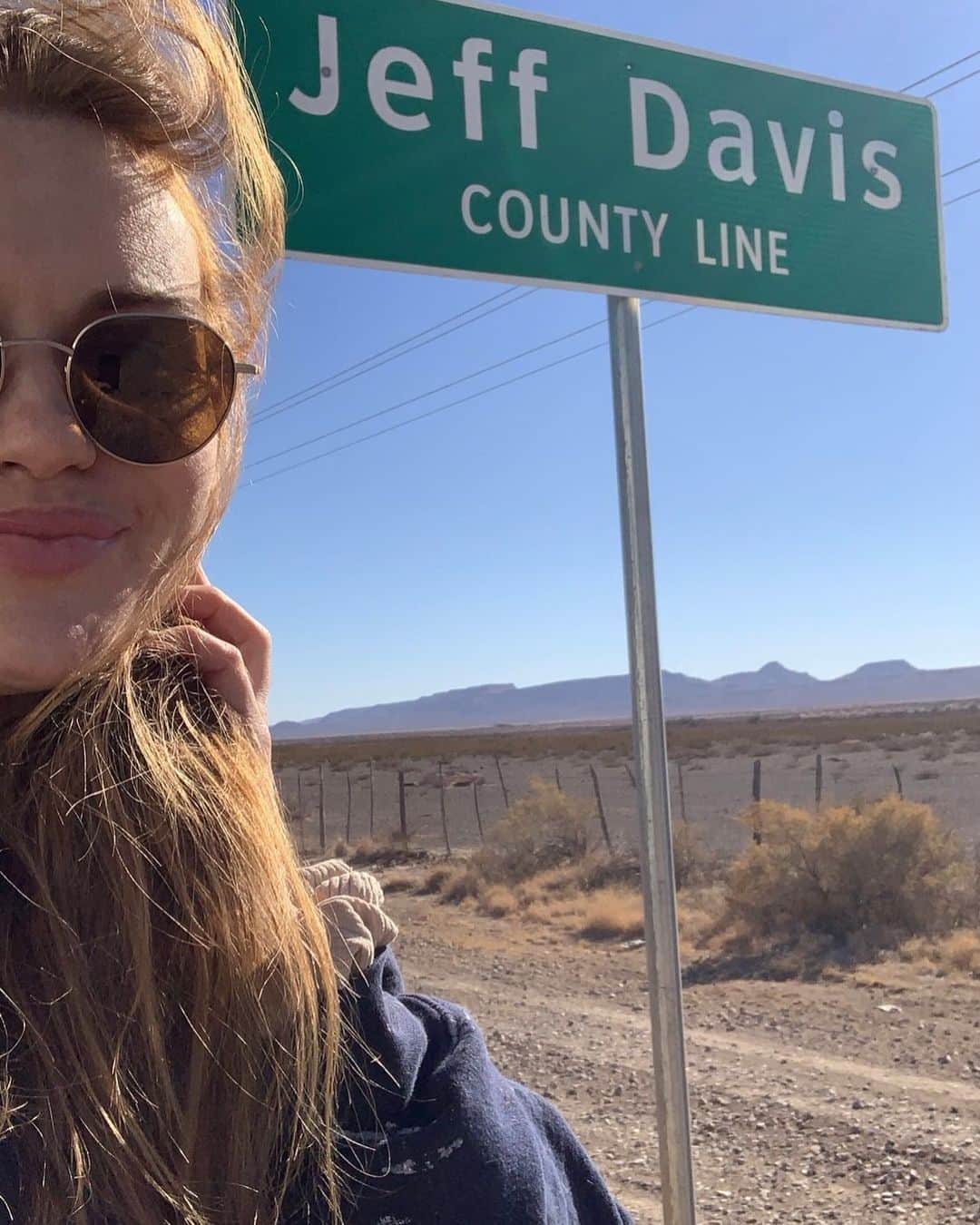 ホーランド・ロデンのインスタグラム：「Well well Jeff Davis: creator of @teenwolf and this county line in West Texas- a man after my own heart @jfd1375」