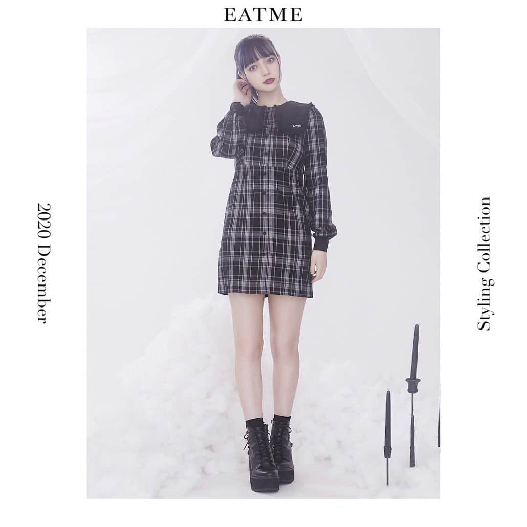 EATMEさんのインスタグラム写真 - (EATMEInstagram)「12.15 update… #EATME #DECEMBER #LOOK #COLLECTION #RomanticRosarium @raimu0726_official  🚺:161cm . TOP画面のURLからEATME WEB  STOREをCHECK▶︎▶︎▶︎ @eatme_japan . 🌹BIGスクエアカラーワンピース ¥13,000(＋tax) MIX.BEG.BLK ☑︎S/M ※発売中 . #EATME_COLLECTION #EATME #eatmejapan #イートミー」12月15日 16時48分 - eatme_japan