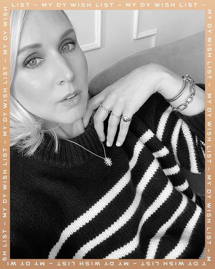 デビッドヤーマンのインスタグラム：「Get inspired by @janekeltnerdev’s picks and you could win up to $1,500 of DY jewelry from your Wish List! To enter, register or log on to your DavidYurman.com account and click the 💗 heart icon next to your favorite pieces.    Check out Stories to see what last week’s lucky winners received—a Starburst Y necklace and a Spiritual Beads bracelet. We’ll announce this week’s winners next Monday! #DavidYurman #LinkInBio for Official Rules」