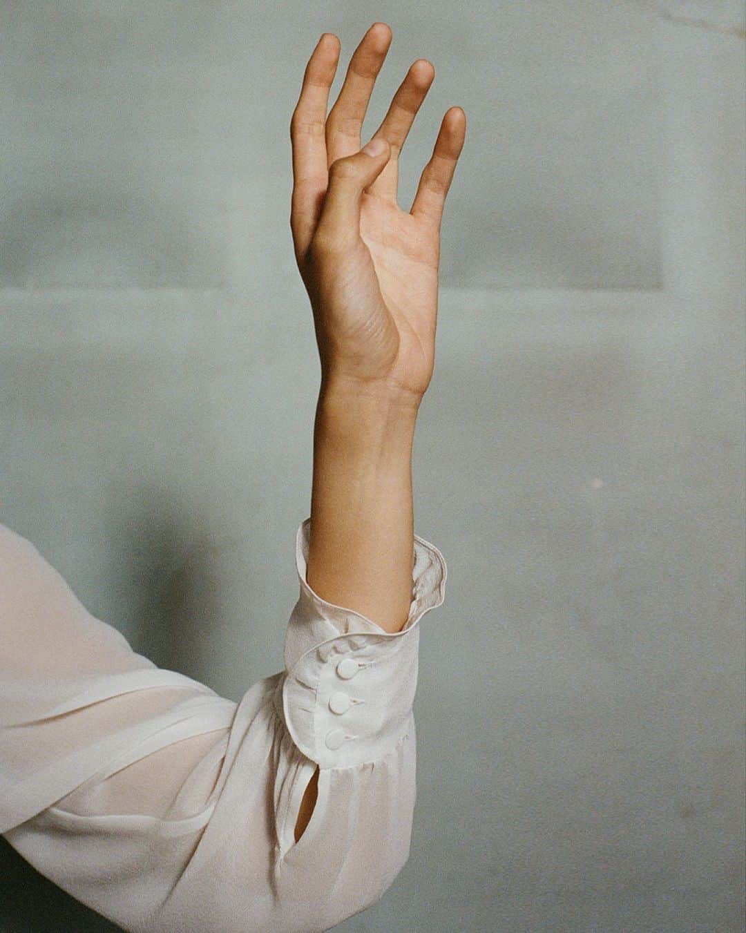 レベッカテイラーのインスタグラム：「The delicate cuff detail of our Long Sleeve Chiffon Blouse.」