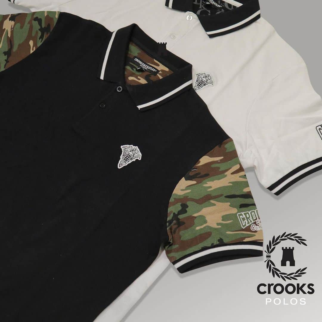 Crooks & Castlesのインスタグラム：「New Crooks & Castles polos dropping soon!   #crooksncastles #cantstopthecrooks #cstc #therulingelite」