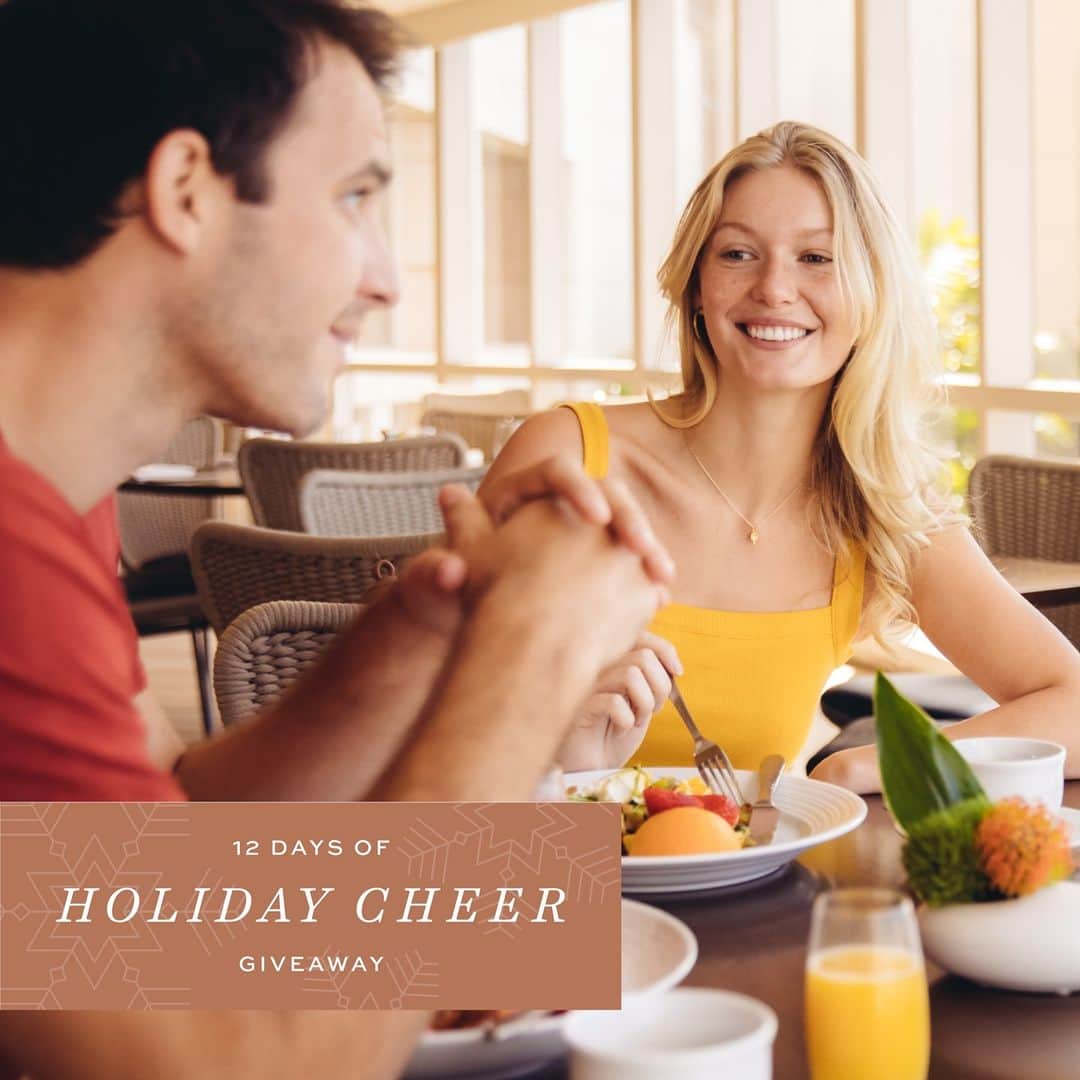 Prince Waikikiのインスタグラム：「Its day 2 of our 12 Days of Holiday Cheer Giveaway. We’re gifting to one winner Breakfast for 2 at 100 Sails Restaurant & Bar! Enjoy our new ala carte breakfast menu with beautiful ocean views. To enter, tag 3 friends below and follow @princewaikiki and @100sails. Any guesses on tomorrow’s giveaway gift?  **Must enter by 12/25 at 11:59pm HST. Winner will be selected at random and announced on 12/26. Giveaway prize will be presented in the form of a gift certificate. Some conditions apply. This giveaway is not sponsored, endorsed or administered by, or associated with Instagram.」