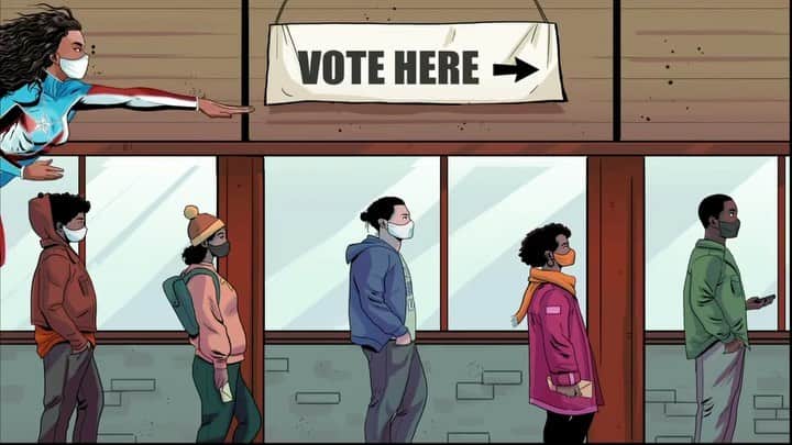 ロザリオ・ドーソンのインスタグラム：「Today @laborinquenacomics reminds Georgians to make sure to vote early in the runoff elections that start on December 14 and ends December 31st. Election day is on January 5, 2021. This campaign supported by @VotoLatino and @FairFightAction reminds us all of our responsibility as U.S. citizens to excercise our right to vote in this election so that we can see real change in our country! ¡Georgia, con ganas!  Writer & Director: @MrEdgardoNYC Voiceover: @RosarioDawson Animadotor: @BlueSketchyDoodles Ilustrator: @FrankOPhone Colorist: @CosmoGraphiArte Music/Mix: @MariaIsaSotaRico」