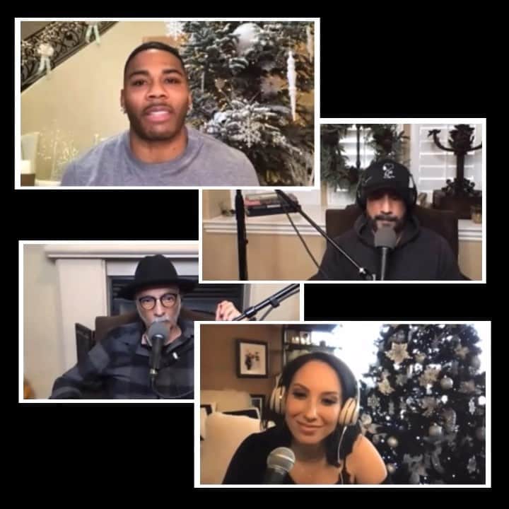 A.J.のインスタグラム：「Man, I was so excited to record this episode of the Pretty Messed Up podcast! I am a huge fan of Nelly as an artist and a person, especially after that insane backflip on the show! Ha! Hear him talk about what drove him to join #DWTS and how he has broken boundaries by crossing over into multiple genres! Listen and subscribe by following the link in my stories.」