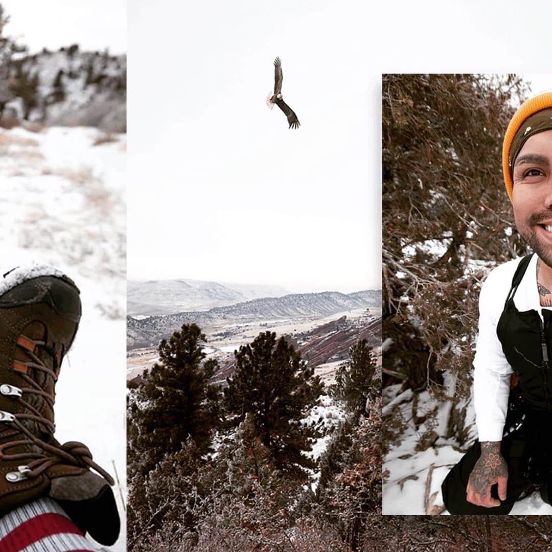 オボズさんのインスタグラム写真 - (オボズInstagram)「You never know what friends you might make along the trail 🥾   📸 @ejaytattoo  . . . #obozfootwear #hiking #truetothetrail #redrocks #adventure #wildlife #winter」12月15日 10時01分 - obozfootwear