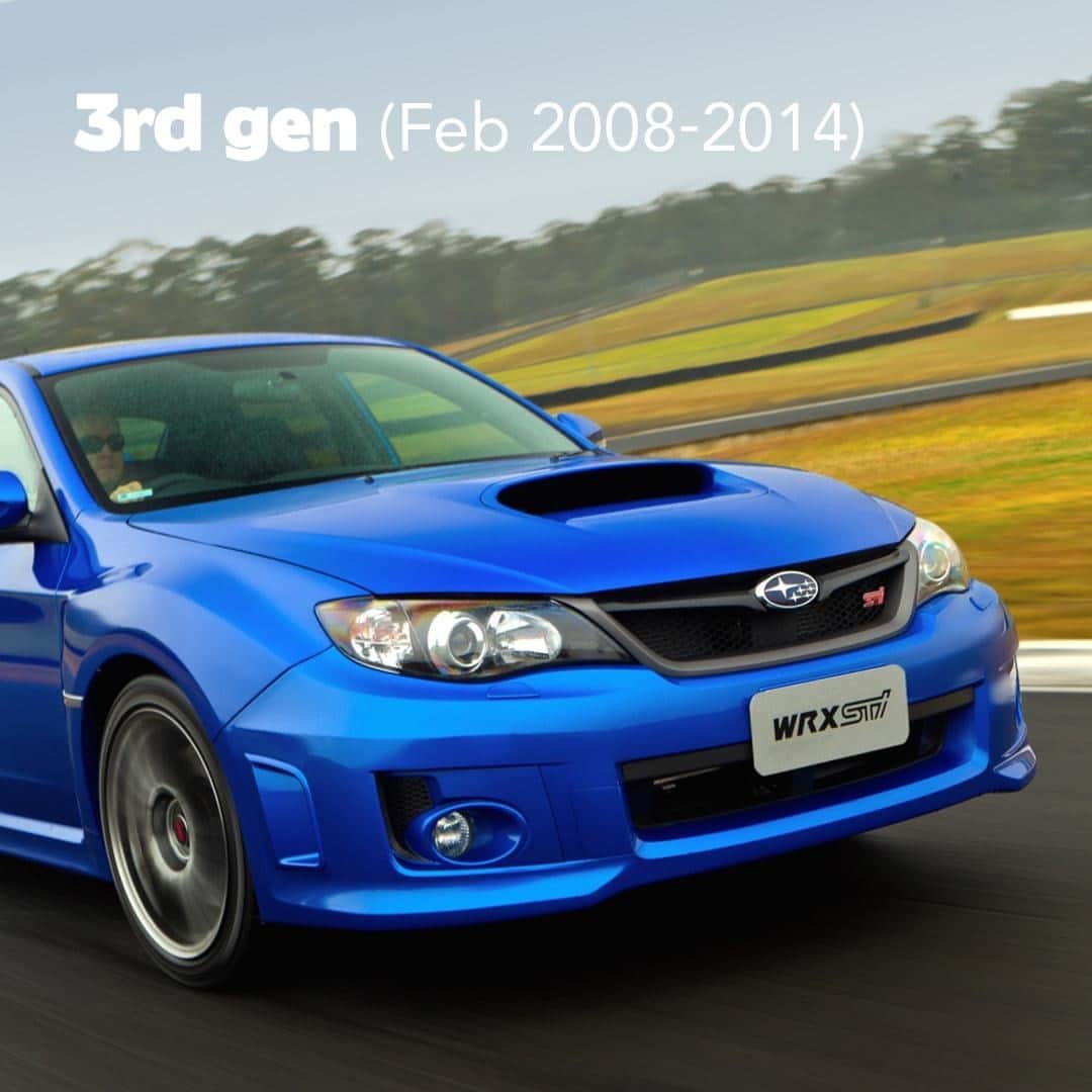 Subaru Australiaのインスタグラム：「Generation 3 WRX STI - we can’t go past our favourite hue, WR blue! ⁣ ⁣ #Subaru⁣ #WRXSTI ⁣ #SymmetricalAWD⁣ #Boxer⁣ #Rallycar ⁣ #10k⁣ #WRBlue」