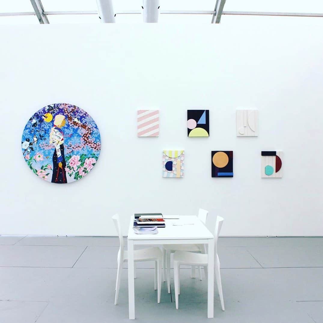 松山智一のインスタグラム：「Miami 2019, remembering last year with @zidounbossuytgallery   去年の今頃、アートバーゼル期マイアミにて」