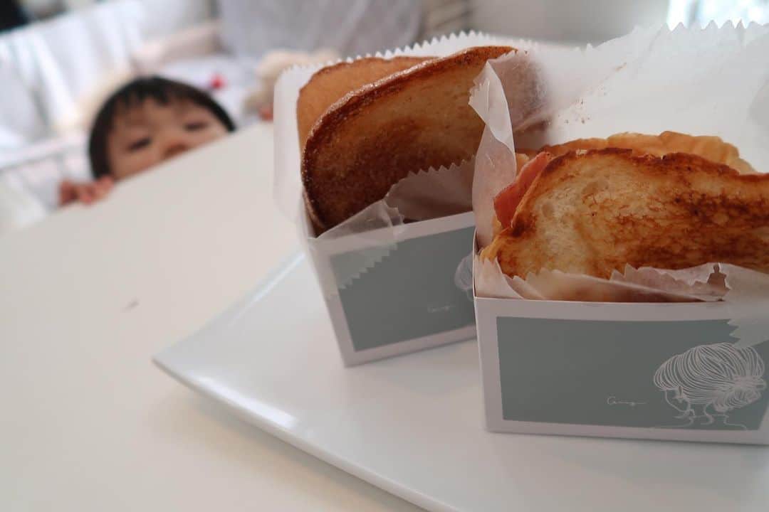 杉岡沙絵子さんのインスタグラム写真 - (杉岡沙絵子Instagram)「オープンしたばかりの トーストカフェGuug.さんへ♡ @guug.01    Guug.と言えばおいしいスコーン！ですが お店で焼かれた高級食パンを 存分に味わえるトーストカフェがopen✨ 　 今日はトーストサンドとシナモンシュガーを♪ パンの香りが最高で食べる前からもうおいしい。 食べてももちろんおいしい。 最高しあわせ！！！！ってなりました♡♡♡ 　 磐田にまた素敵なお店が増えて嬉しいなぁ(*´꒳`*) 　 ・ ・ #磐田カフェ#トーストカフェguug #あなたはもう離乳食食べましたよ#パンらぶ娘#こんなおいしいパン食べたら他の食べなくなりそうで怖い」12月15日 13時29分 - saeko_sugioka