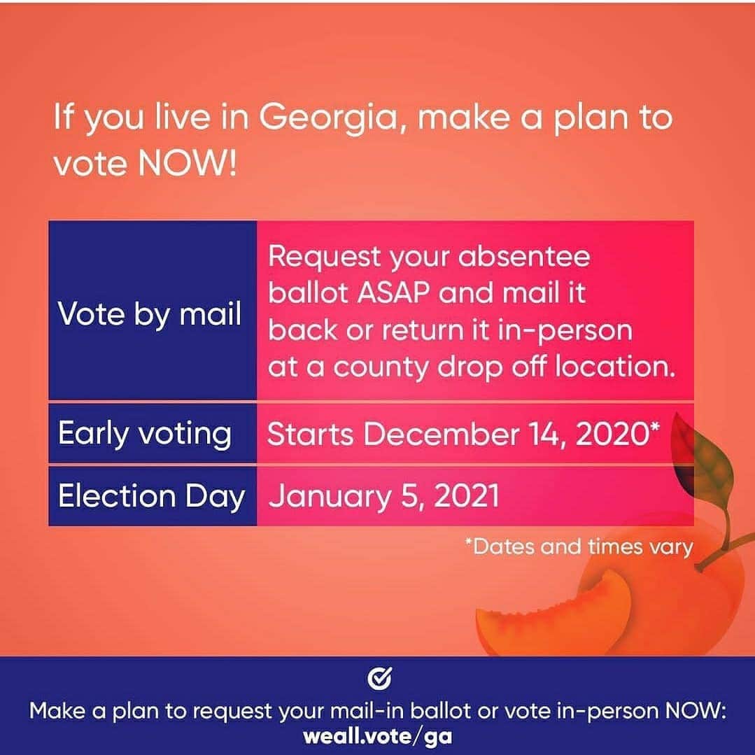 ヴィオラ・デイヴィスさんのインスタグラム写真 - (ヴィオラ・デイヴィスInstagram)「"Georgia, let’s do this one more time! The runoff elections for the U.S. Senate are on Tuesday, January 5th, and early voting starts this Monday, December 14th. Go to the link in my bio to get the information you need to make your plan to vote." 🔁@michelleobama」12月15日 13時58分 - violadavis