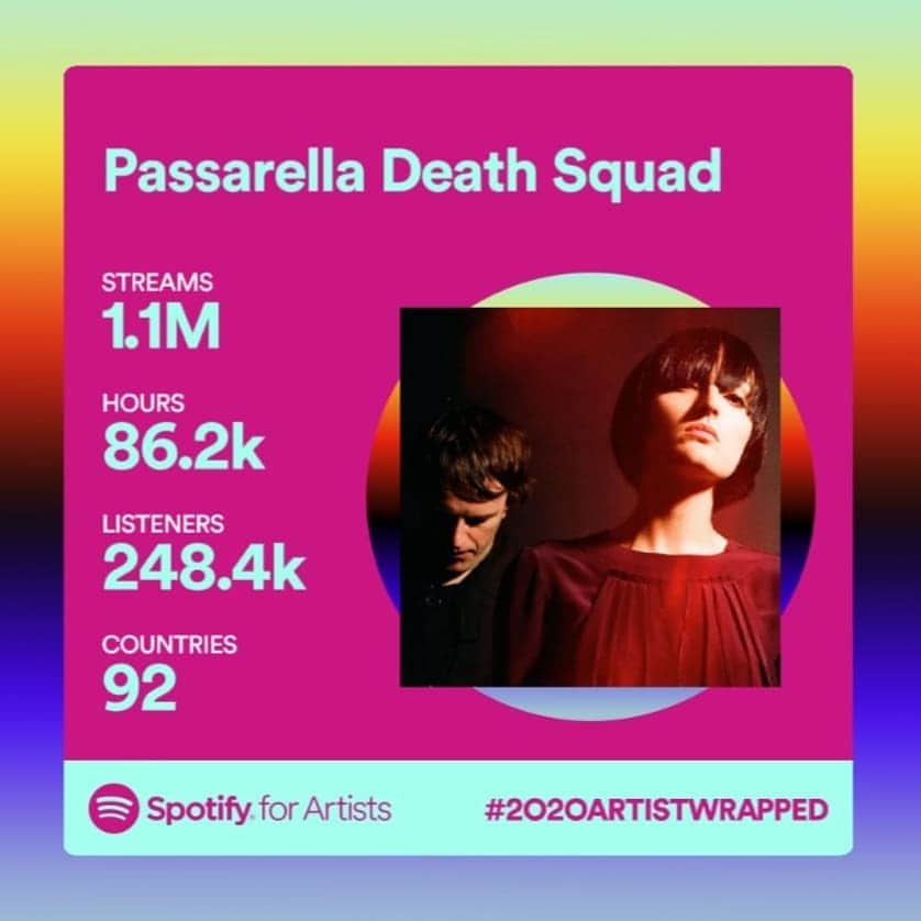 パサレラデススクアッドさんのインスタグラム写真 - (パサレラデススクアッドInstagram)「Big love to all our @spotify listeners around the world!!! . New Passarella Death Squad music will be released March 2021, until then huge thanks and stay safe! X . . . . . .  #technomusic #techno #london #passarelladeathsquad #electronicmusic #soundscape #mixmag #djmag #passarellarecords #spotify #hellbladesenuassacrifice #ninjatheory #perc #remix #normannodge #violet #nightwave #dmarccantu #electronic #spotifywrapped」12月15日 15時53分 - passarelladeathsquad