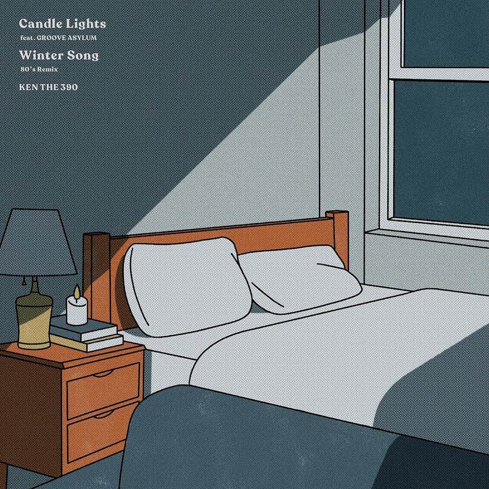 KEN THE 390のインスタグラム：「12/23  RELEASE🎄 1. Candle Lights feat. GROOVE ASYLUM 2. Winter Song (80's Remix)  今の季節にぴったりな2曲をデジタルリリースします⛄️  #KENTHE390」
