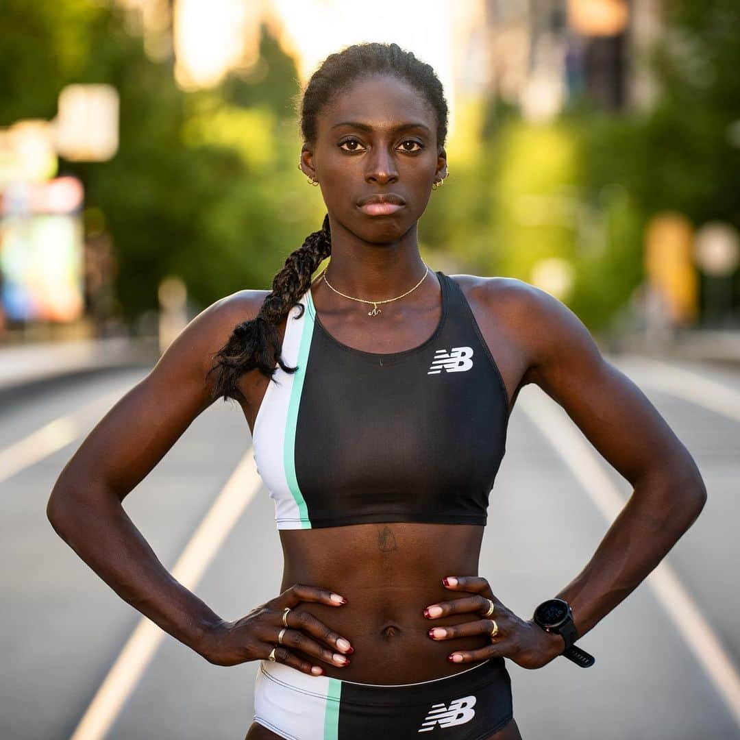 NANA OWUSU-AFRIYIEのインスタグラム：「We Got Now @newbalance family 🏃🏿‍♂️🏃🏿‍♂️  📸 @thewolfferine   #teamnb #wegotnow #newbalance  #nbwomen #nbrunning @newbalancerunning」