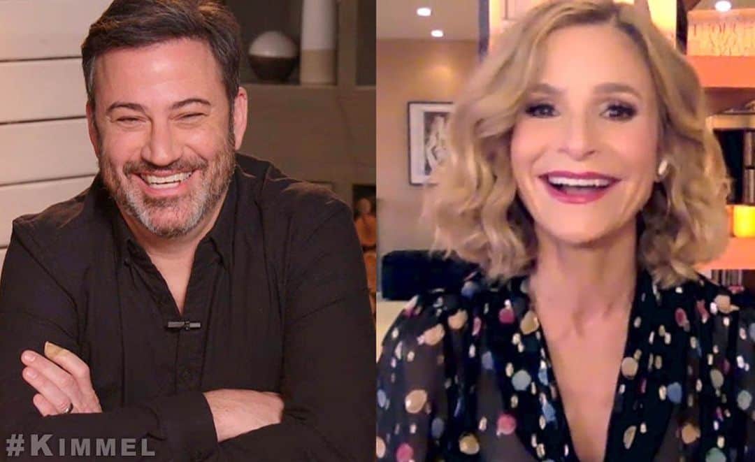 アメリカン・ブロードキャスティング・カンパニーのインスタグラム：「@callyourmotherabc’s @kyrasedgwick is on @JimmyKimmelLive tonight! #Kimmel #CallYourMother」