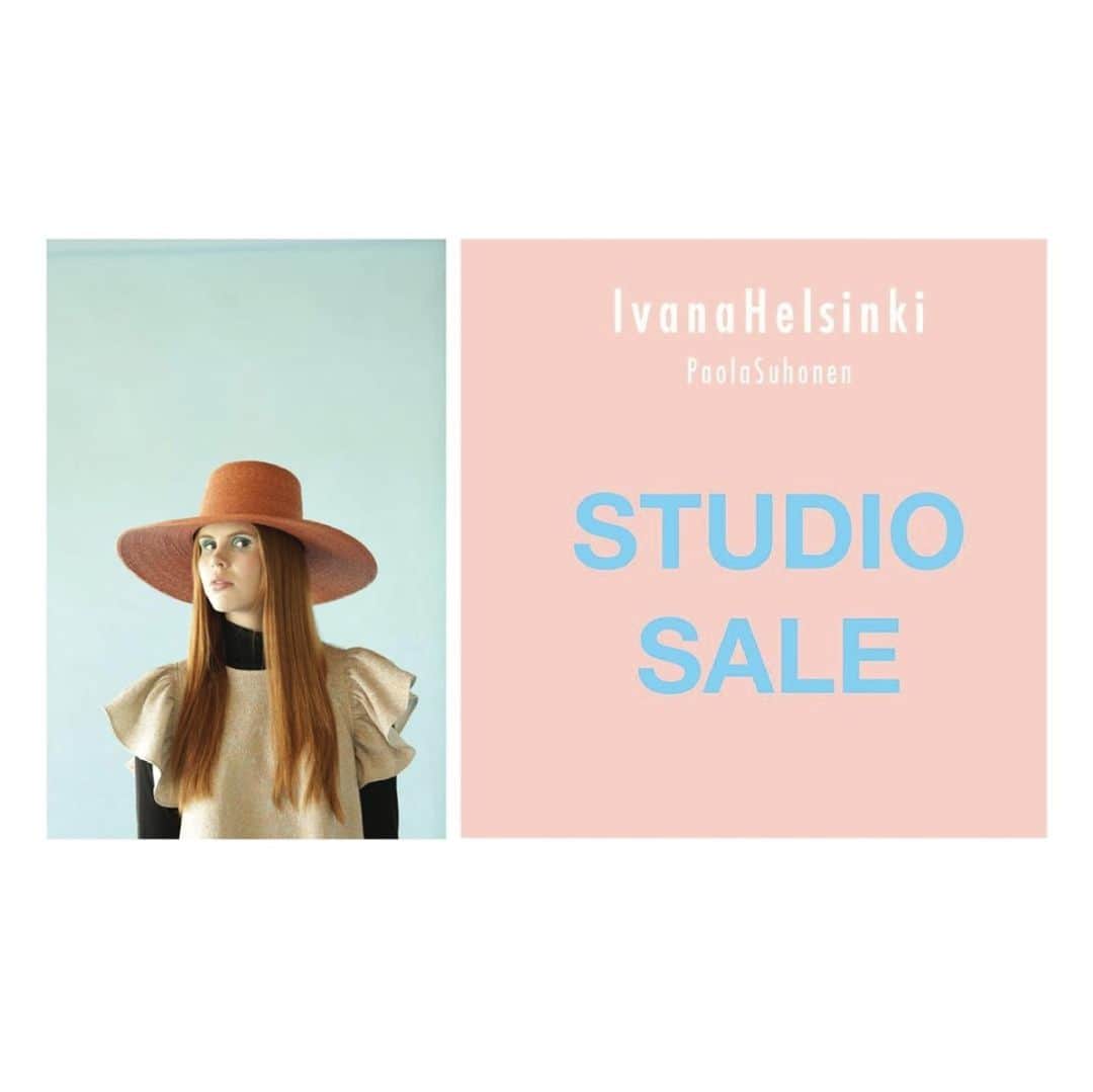 イヴァナ ヘルシンキのインスタグラム：「KAUAN ODOTETTU Ivana Helsinki Studio Sale!⁠ ⁠ TORSTAI-LAUANTAI⁠ ⁠ 14.1. 10-20⁠ 15.1. 10-20⁠ 16.1. 10-20⁠ ⁠ Huom! Pidennetyt aukioloajat⁠ Joka päivä uusia tuotteita⁠ Tarjolla kuplivaa, Lapsille ohjattu lapsiparkki⁠ ⁠ Myynnissä uniikkeja näytösvaatteita, mallikappaleita, aikaisempien mallistojen⁠ aarteita, metrikankaita, uuden malliston eriä,⁠ asessoreja ja muita ihania löytöjä⁠ ⁠ TODELLA EDULLISESTI///⁠ ALENNUKSET JOPA 80%⁠ ⁠ meillä käy kortti & käteinen⁠ ⁠ Ivana Helsinki House & Gallery Shop⁠ Palopirtintie 15, 00930 Helsinki」